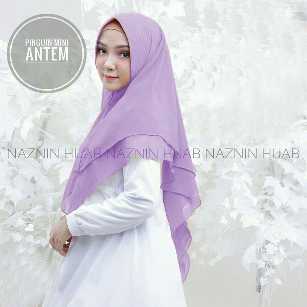 Pinguin mini antem series mint hijab instan syari / jilbab khimar  / hijab jumbo / jilbabers-5