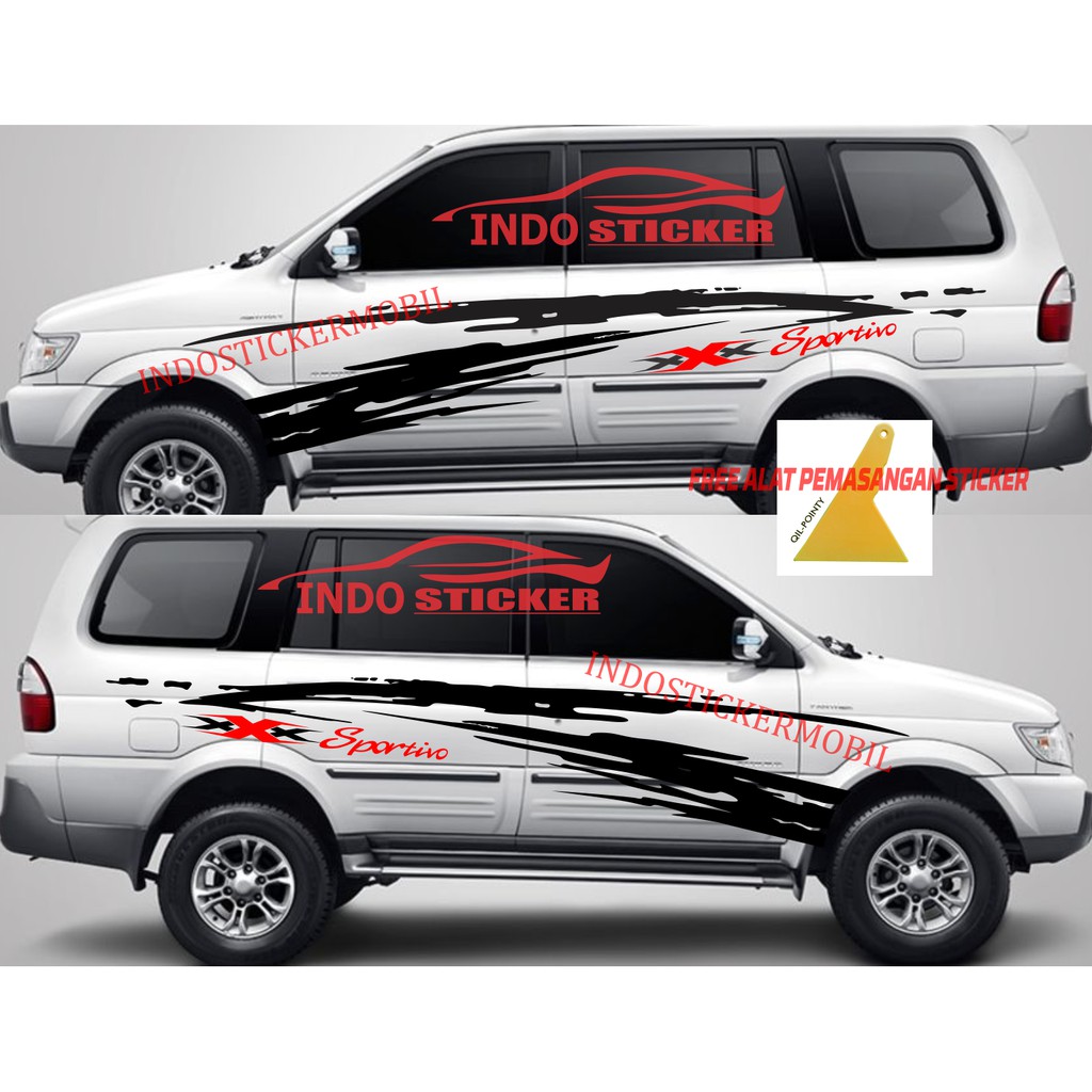 cutting stiker mobil panther sticker stiker mobil isuzu panther touring turbo off road