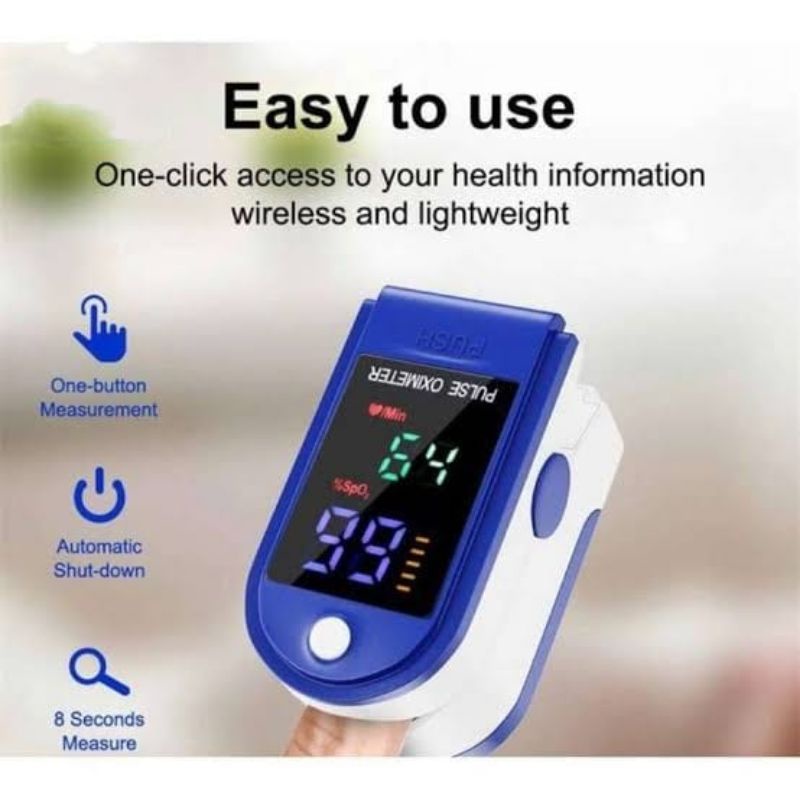 Pulse oximeter oxymeter baca jantung dan nafas sesak napas masa omicron