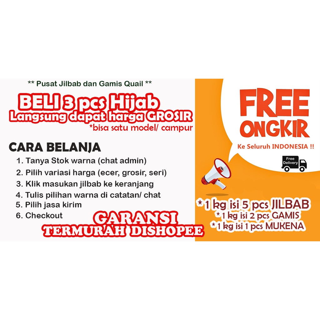 PROMO QUAIL | Zenalisa Hijab | JILBAB KHIMAR SYARI INSTANT BERGO PET ANTEM KERUDUNG by Quail Hijab