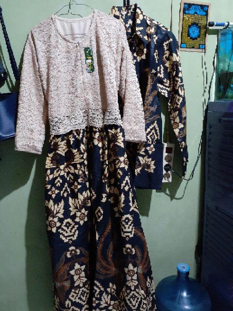 Maura Couple - Sania Ruffle Batik Couple Ori Ndoro Jowi Dnt Garansi Termurah Shopee - Batik Couple