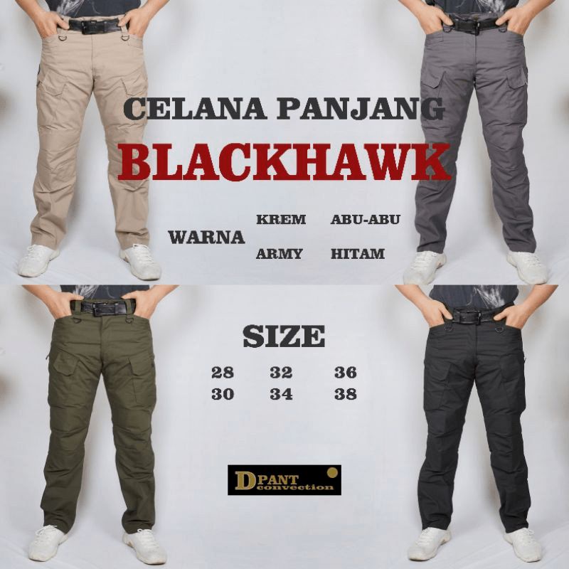 CELANA PANJANG BLACKHAWK TACTICAL PRIA WANITA PDL CARGO