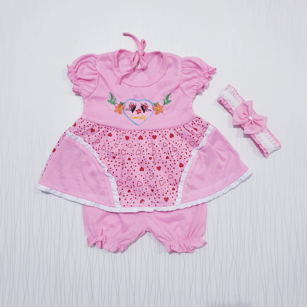 COD Bayar Ditempat Dress Anak FREE BANDO Baby Alicia