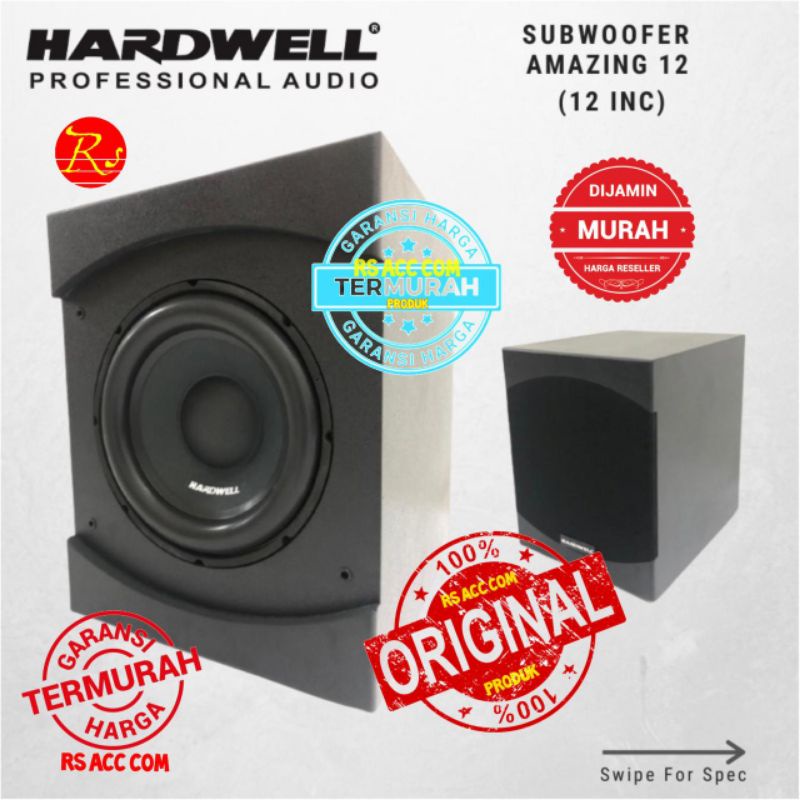 Subwoofer aktif 12 inch hardwell AMAZING 12 original