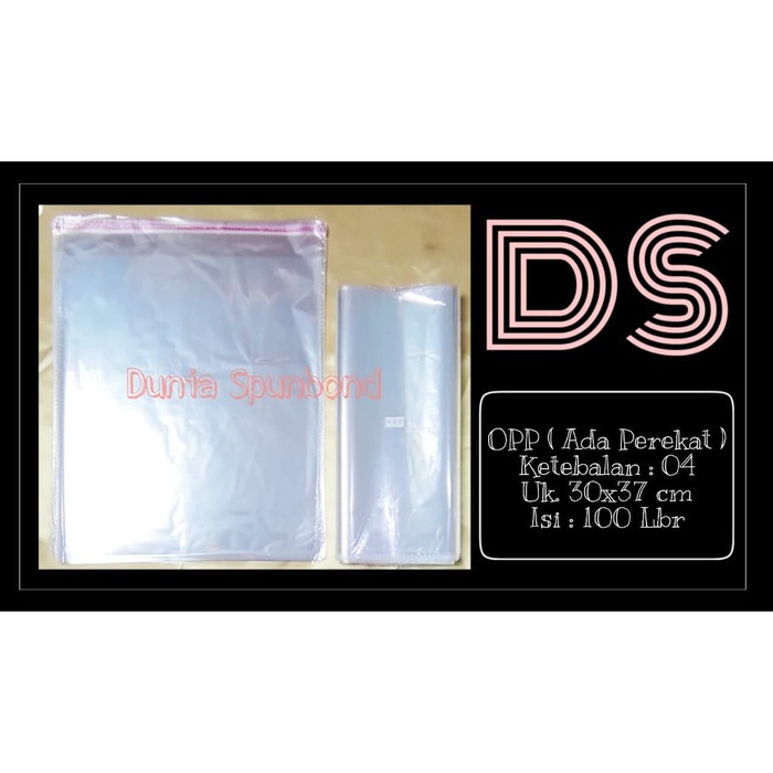 

Plastik OPP Seal Ukuran 30x37 isi 100Lbr /Plastik OPP Lem Kemasan Baju