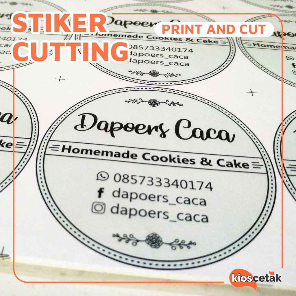 

Stiker Print and Cut Custom Cutting Bentuk Bulat