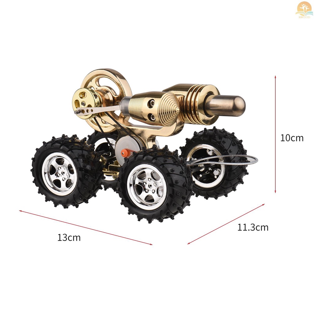 Mesin Stirling Generator Udara Panas Elektrik Model Mobil Motor Dengan Flywheel Untuk Edukasi Sains Anak Dewasa