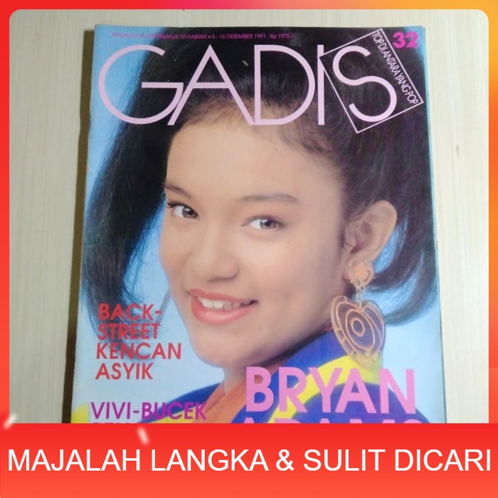 Majalah GADIS No.32 Des 1991 ASTRID ( RARE ITEM) Langka