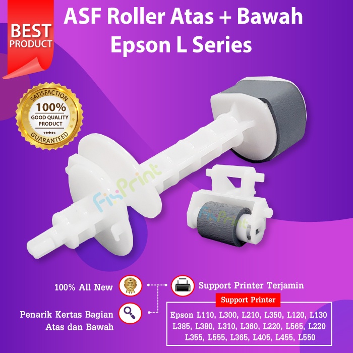 Original ASF Atas Bawah Epson L121 L120 L550 L555 L565 Roller Penarik kertas Printer L210 L380 L360