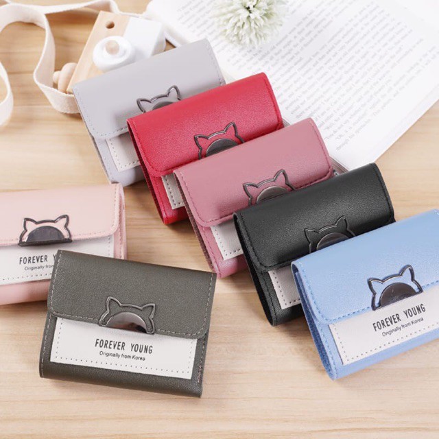 DOMPET LIPAT PENDEK DOMPET WANITA IMPOR LUCU DOMPET KOREA