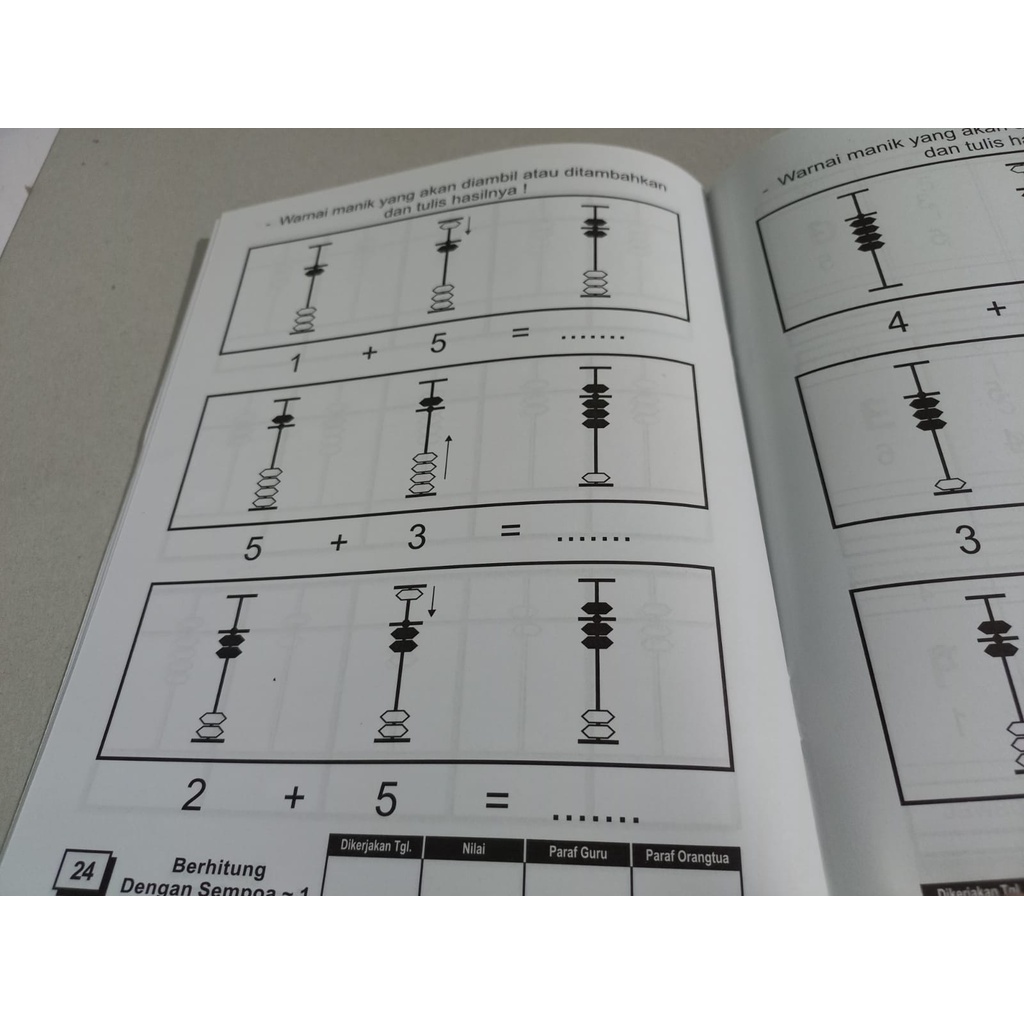 Buku Anak Lancar Berhitung Dengan Sempoa 1 Untuk TK &amp; SD Serba Jaya