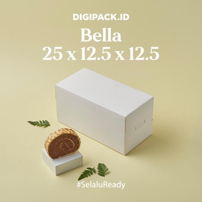 

[Digipack] Bella White Cake Box 25 x 12.5 x 12.5 | Kotak | Dus Kue
