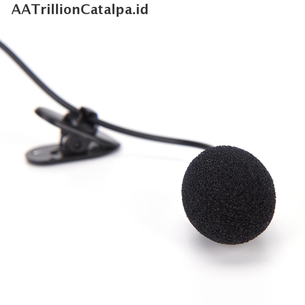 (AATrillionCatalpa) Mikrofon lavalier mini 3.5mm Kualitas Tinggi Untuk pc / laptop