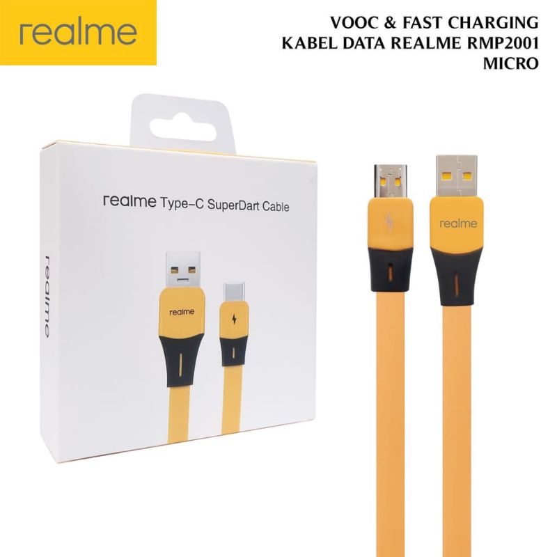 KABEL DATA REALME SUPER DART USB MICRO 65W 30W CABLE REALME SUPERDART ORIGINAL by REALME