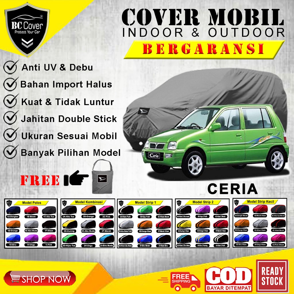 Body Cover Mobil Ceria / Sarung Mobil Daihatsu Ceria / Selimut Mantel Penutup Tutup Mobil Daihatsu Ceria Outdoor