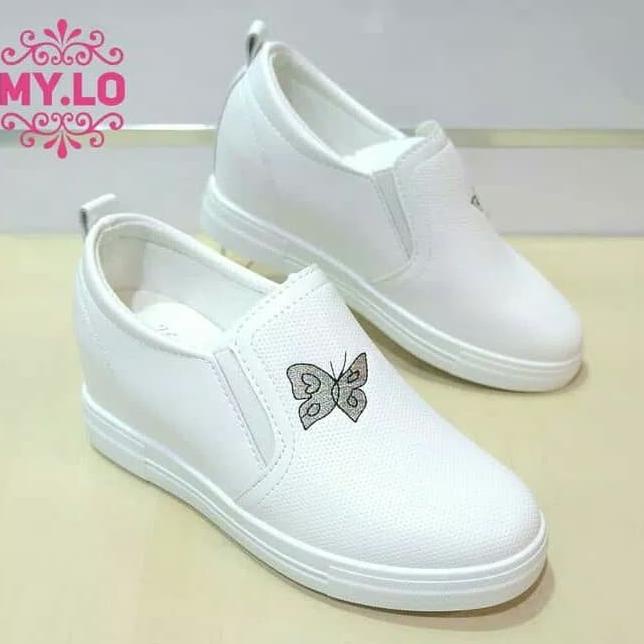 SEPATU FILA WANITA CASUAL WEDGES SLIPON IMPORT MYLO MS320 BERKAH