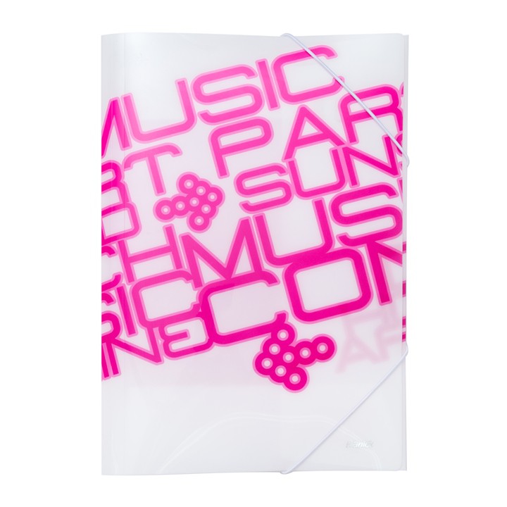 

Bantex PP Jolly Bright Elastic Folder Folio Pink 3432 19