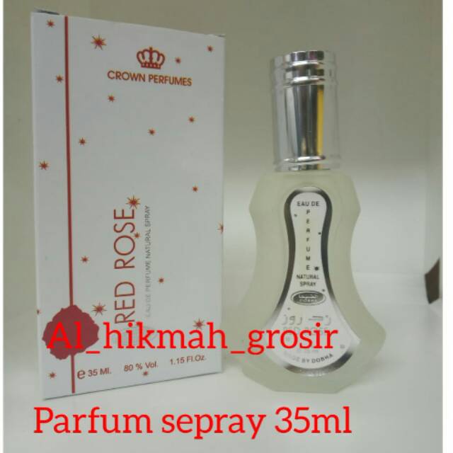Parfum  35ml aroma RED ROSE dari dobha