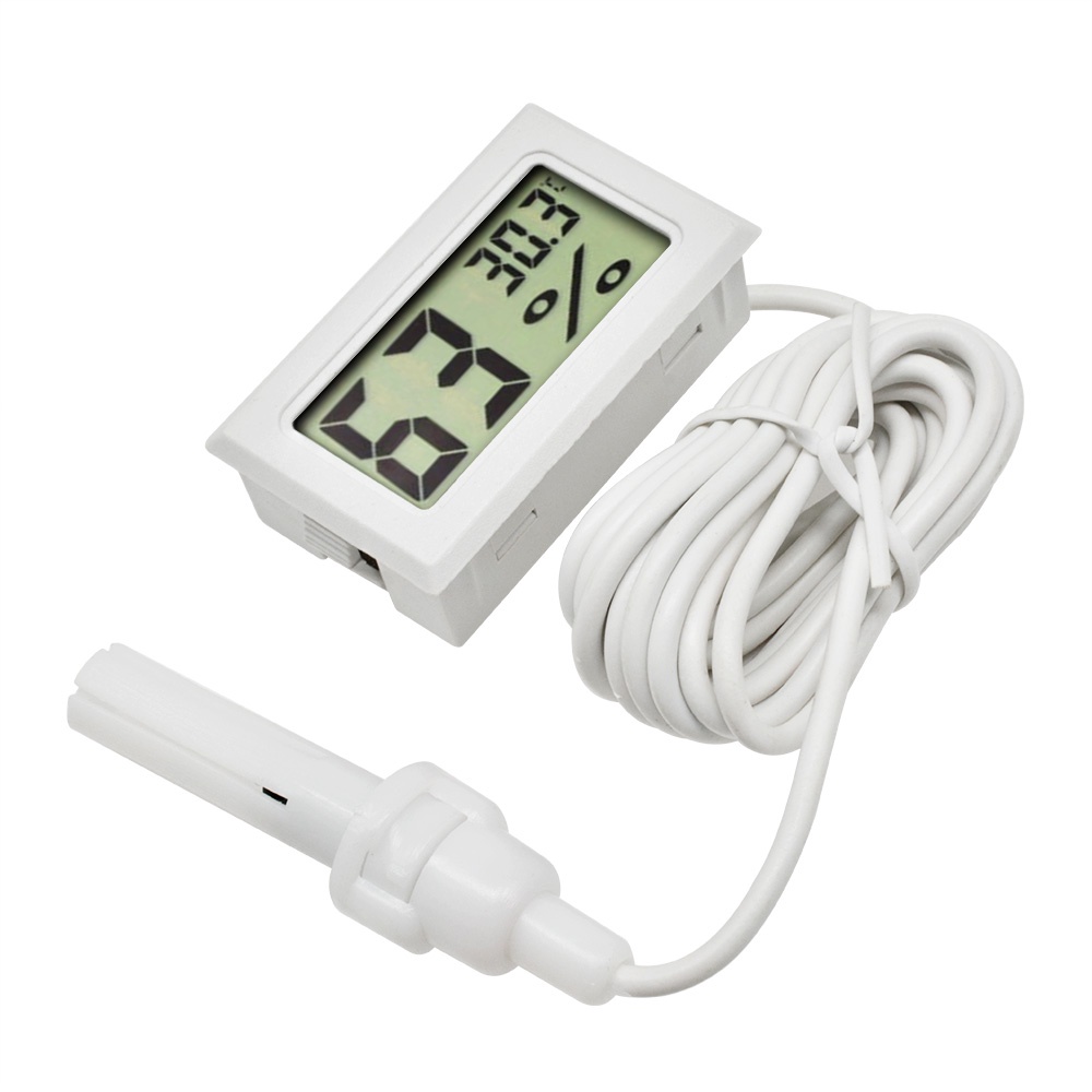 NEW 1/1.5M Electronic Digital Thermo-hygrometer Indoor Humidity&amp;Temp Monitor