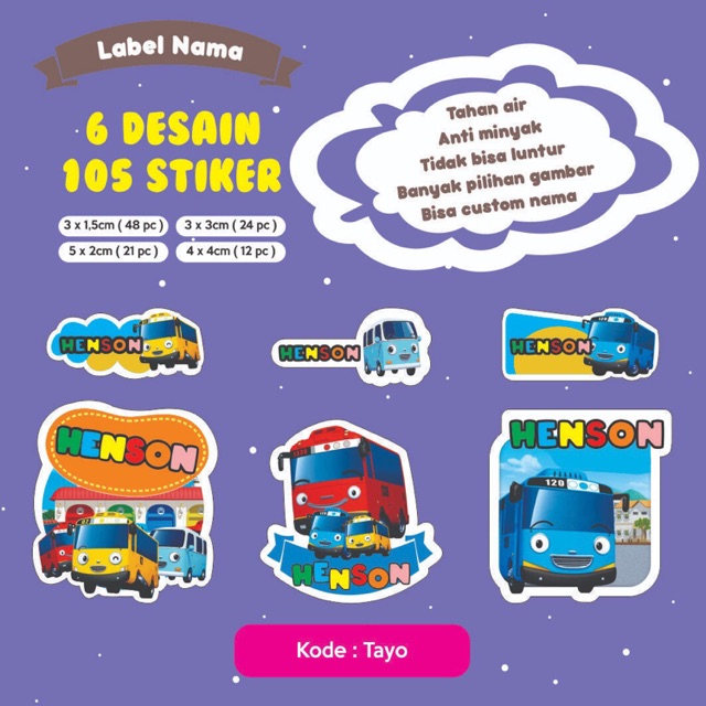 

Stiker Nama Anti Air G