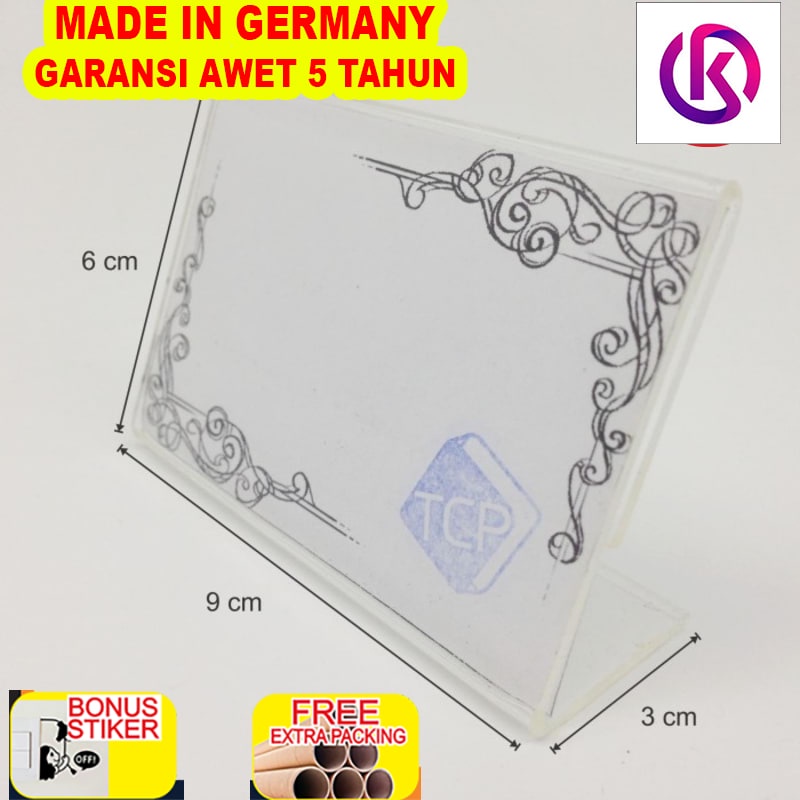 

Promo Acrylic Display Harga / Name Tag (TH03)