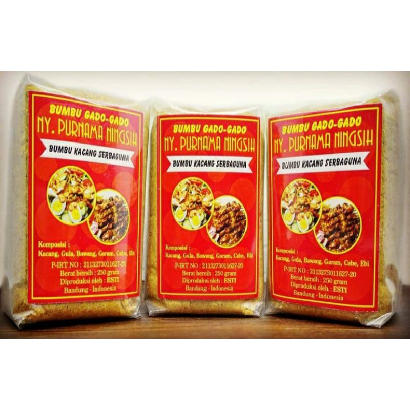 

Bumbu Gado Gado Ny. Purnama Ningsih / Bumbu Serbaguna ORIGINAL dan HALAL.