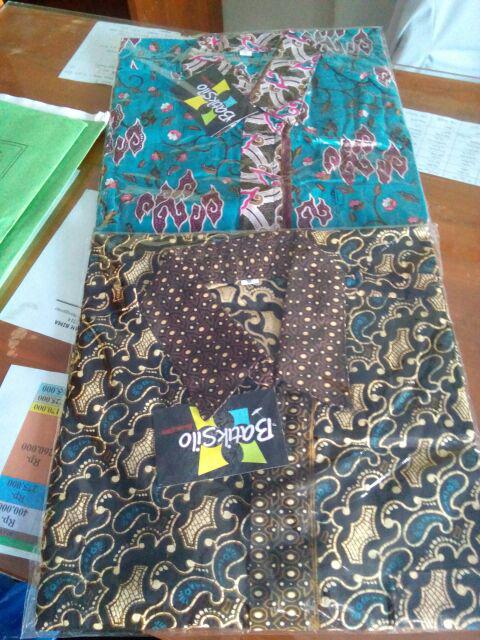 Bswart Batik Hrb026 Kenongo Hem Pendek Padi Pekalongan M L Xl Batik Pria Murah Modern Grosir
