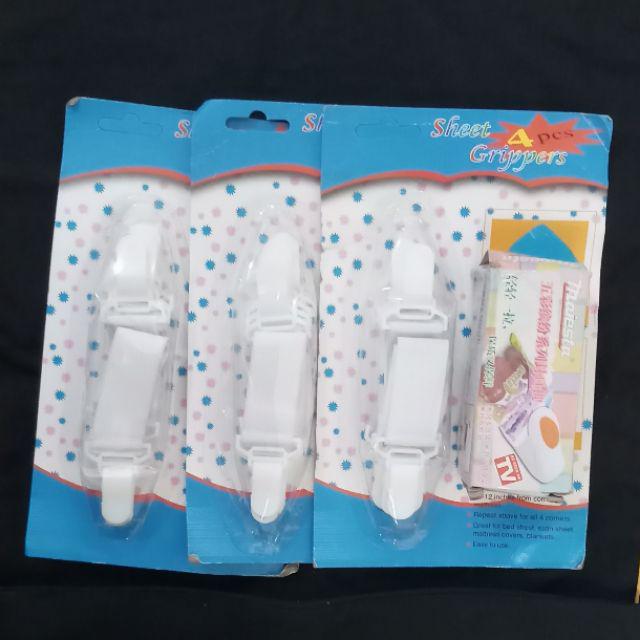 [100gr] Jepitan Sprei 4pcs Sheet Grippers Penjepit Sprei Penjepit Ujung Sprei