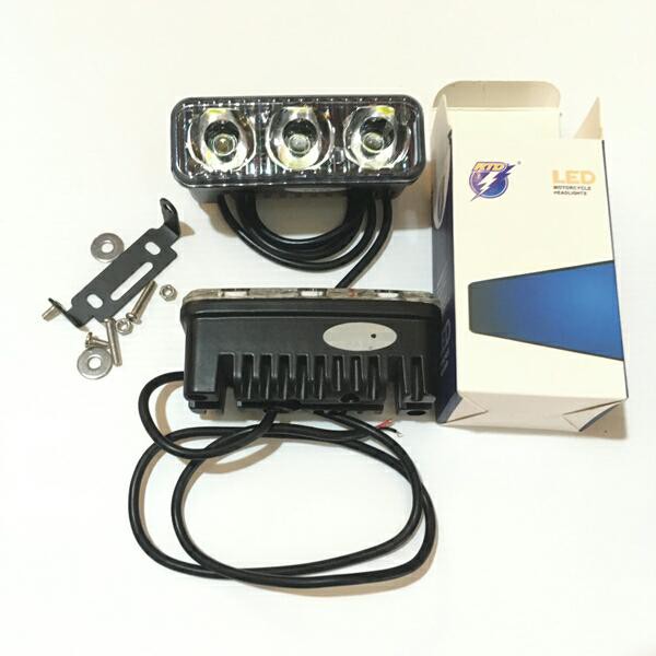 LAMPU SOROT TEMBAK LED TEMBUS KABUT RTD MOTOR SPORT BEBEK