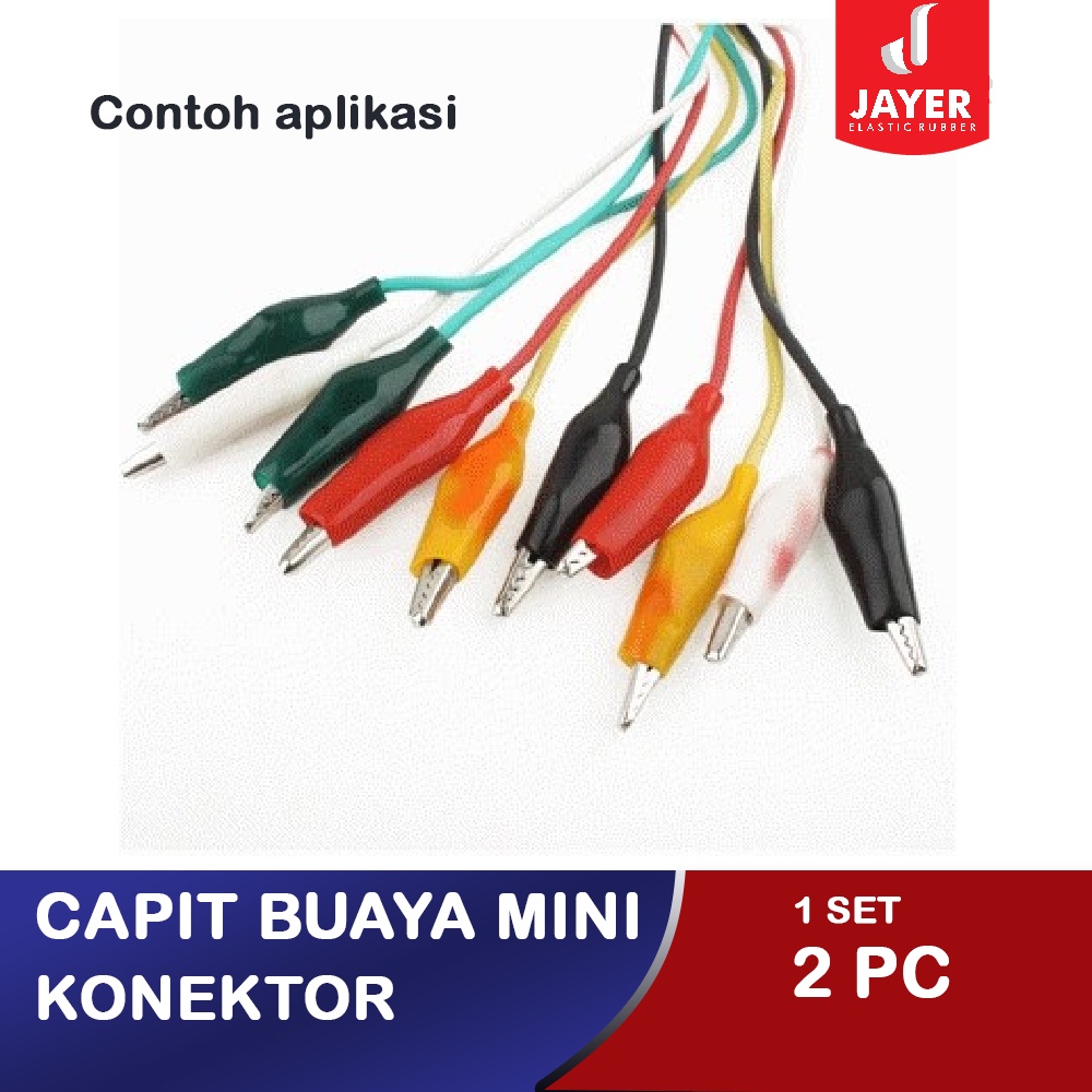 Capit Aligator Mini 12v / Capit Konektor kabel aki 35mm 1 set