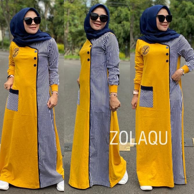 Unik gamis zolaqu new arrival Limited