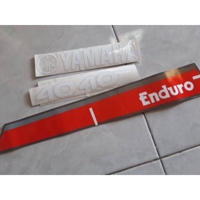 COD Stiker sticker mesin tempel YAMAHA ENDURO 40PK 40 pk VARIASI