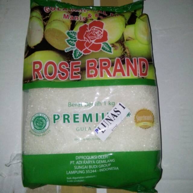 

idr017 rose brand gula putih 1kg