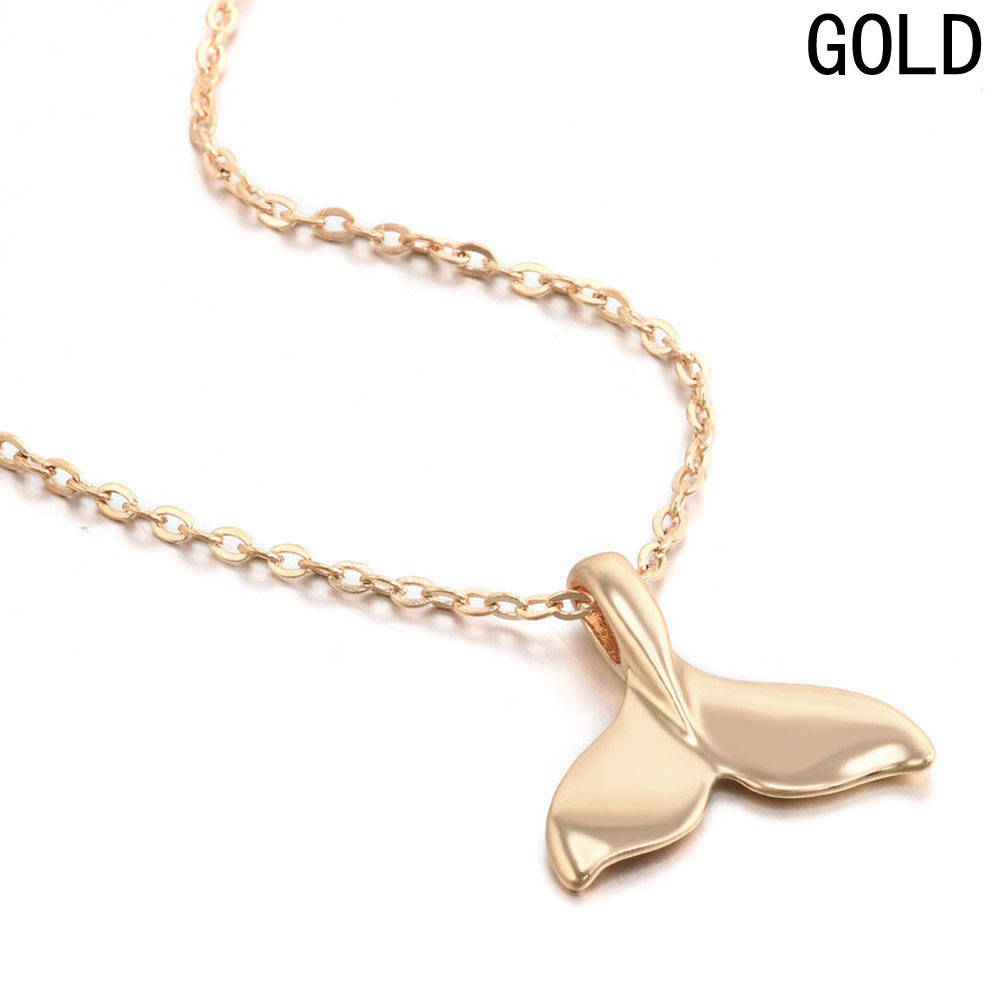 New Design Fish Whale Tail Pendant Necklace for Women