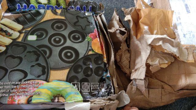 Cetakan Teplon Pembuat Kue Cubit 12 Lubang Variasi Snack Maker Teflon Motif