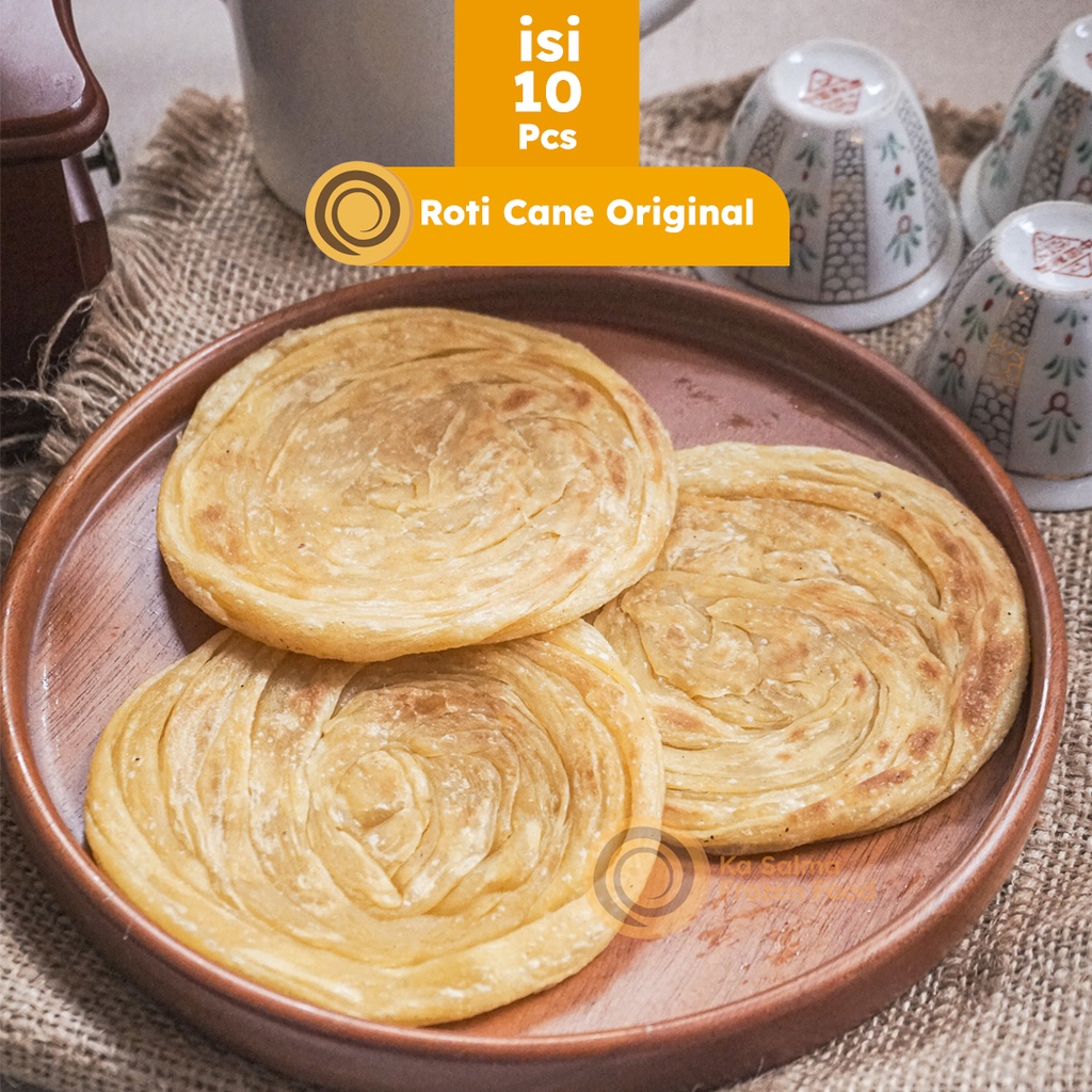 [ISI 10] Roti Cane Original isi 10 Pcs / Roti Canai / Roti Maryam / Roti Konde Original