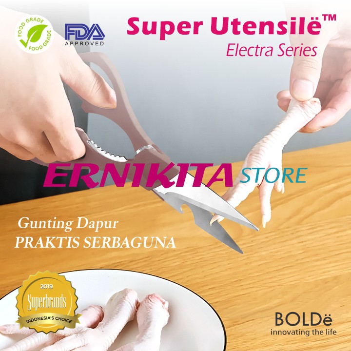 BOLDe SCISSOR ELECTRA SERIES - Super Utensil Gunting Dapur 3 in 1