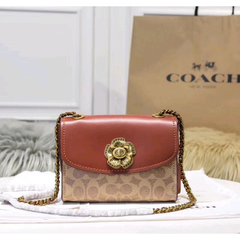 Coach Parker In Colorblock Signature Canvas(C34256)