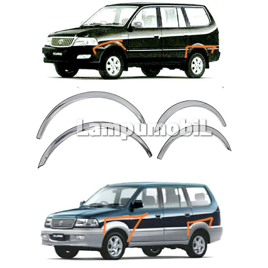 CHROME LIS FENDER TOYOTA KIJANG 1997-2004