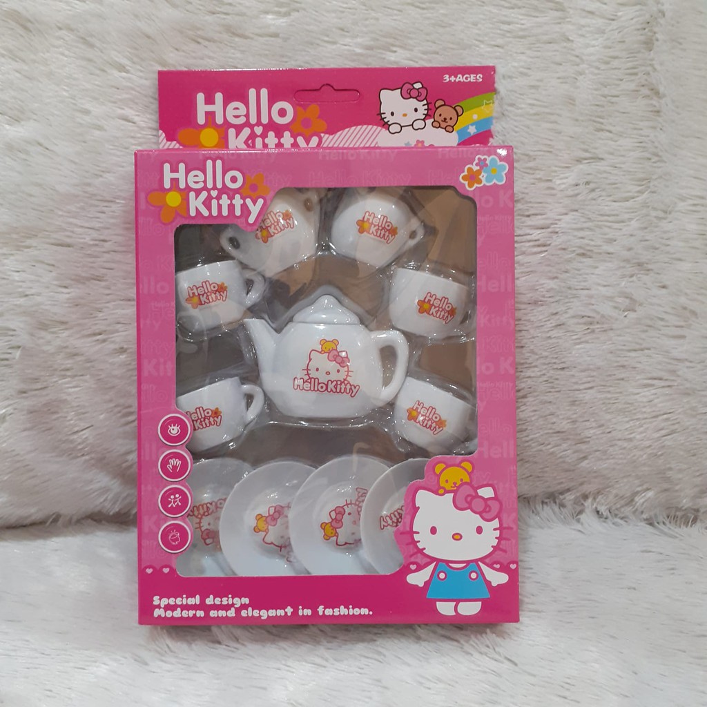 Mainan Teko Set / Cangkir Hello Kitty Mainan Tea Set Hello Kitty
