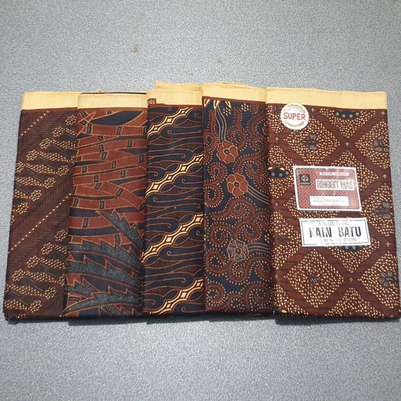 KAIN BATIK RINGGIT MAS SOGA GENES MOTIF PAKEM KLASIK / KAIN PANJANG SOLOAN