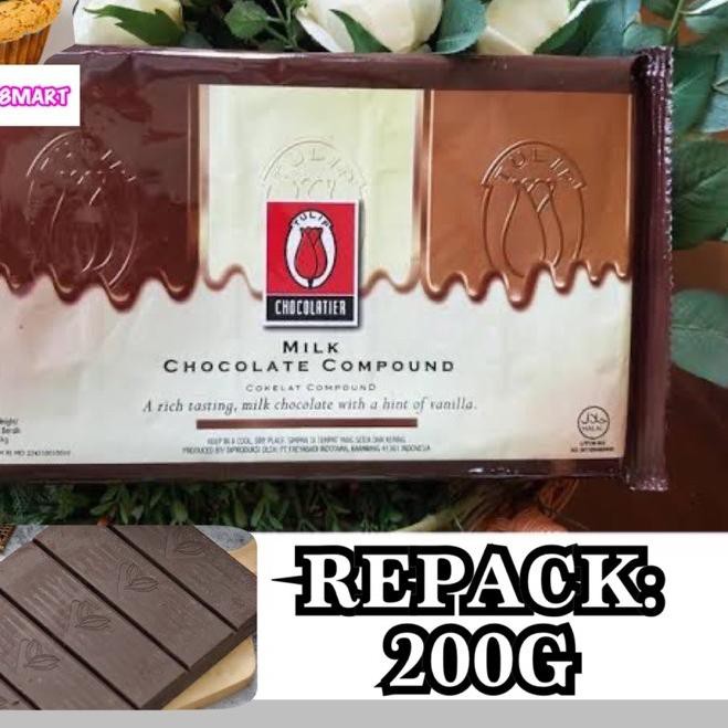 

PROMO BESAR (hfo-655) REPACK: 200G - TULIP COMPOUND/ Chocolate/ Coklat Batang/ Cokelat Blok (DARK/ M