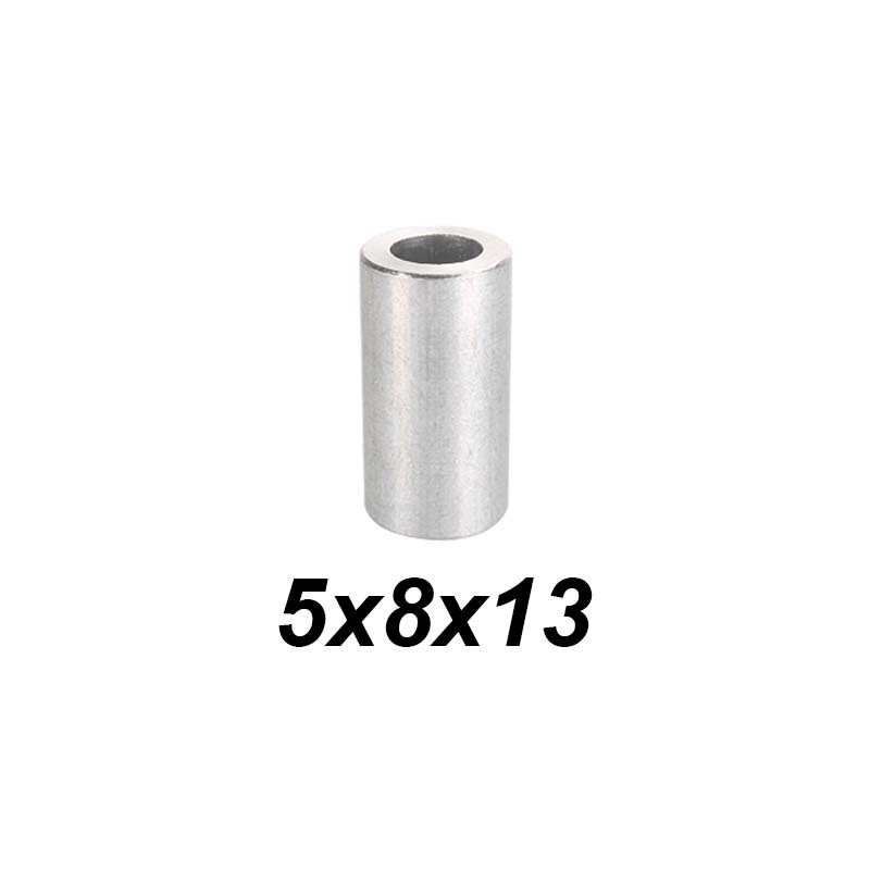 EELIC ALS-5X8X13 Alumunium Spacer Isoloasi Kolom Open Builds V-slot Bantalan Bushing Lengan Baja 5X8