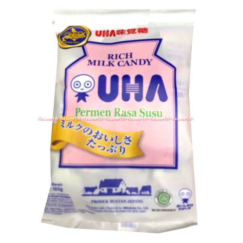 Uha Macha Milk Candy 103gr Permen Rasa Susu Teh Hijau Stroberi Mint Permen Susu Manis Matcha