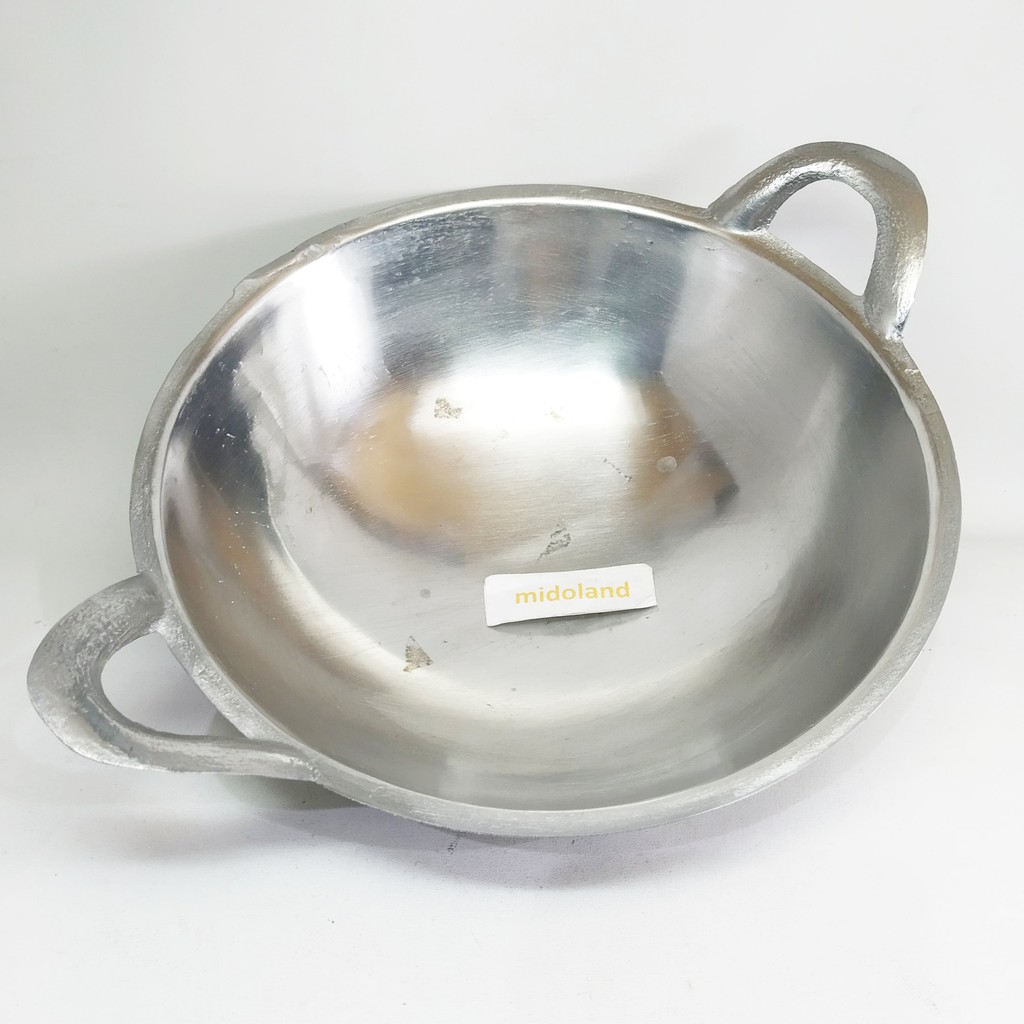 Wajan kuali penggorengan telur gulung kecil lubang dasar dalam midoland