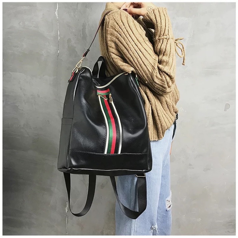 TI 3127 - RANSEL FASHION WANITA KOREA TAS RANSEL IMPORT WANITA MURAH RANSEL KULIAH - E