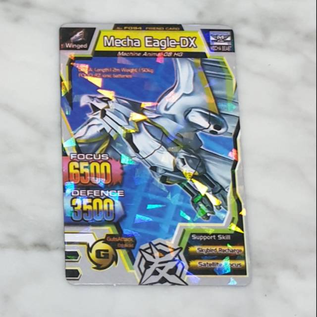 Mainan kartu animal kaiser mecha eagle-DX