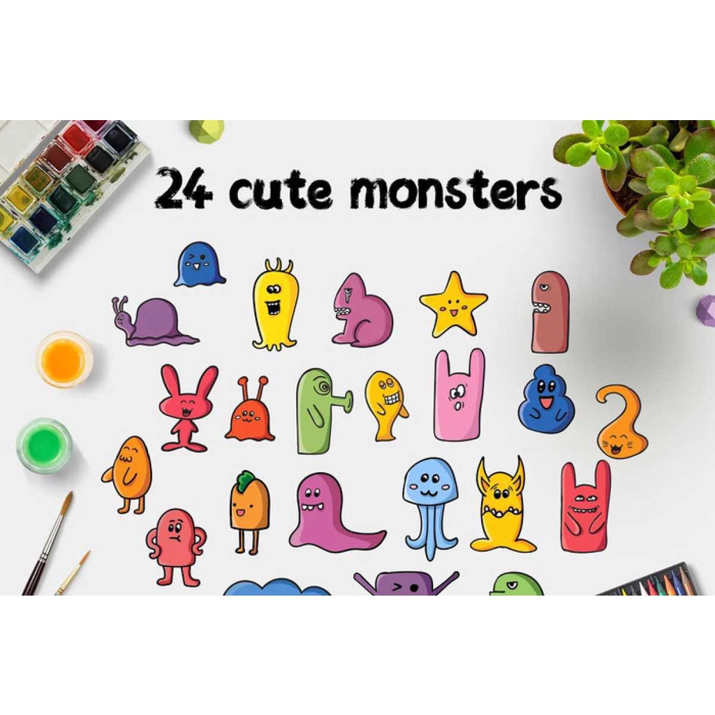 Cute Monsters - Vector Designs