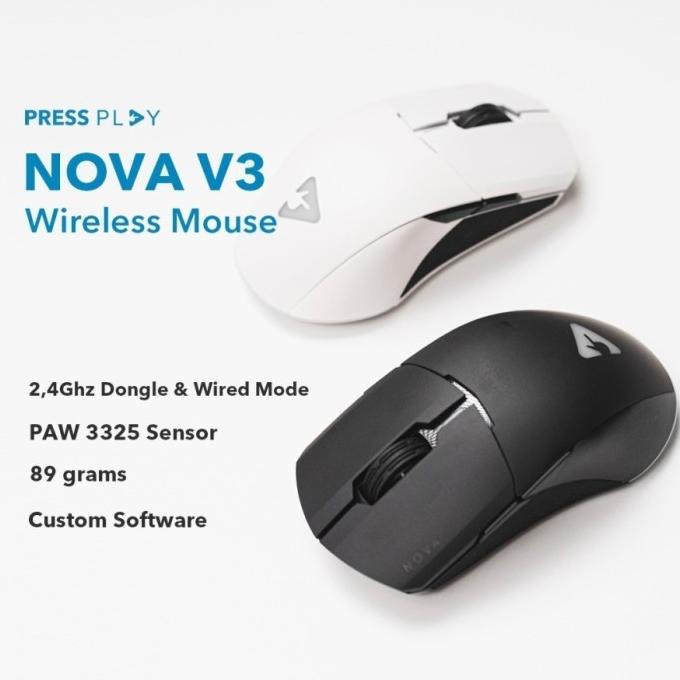 Jual PressPlay Nova V3 / Pressplay Ultralight Wireless - Gaming Mouse