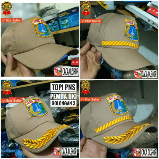 TOPI PNS DKI JAYARAYA BORDIR TIMBUL